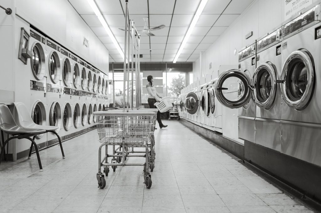 laundry saloon, laundry, person, washing machines, clean, wash, housework, washer, clothes, domestic, laundromat, dryers, carts, baskets, laundry, laundry, laundry, laundry, laundry, laundromat